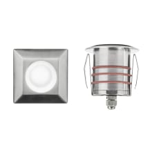 2" LED Square Inground Light with Clear Glass - 12 Volt