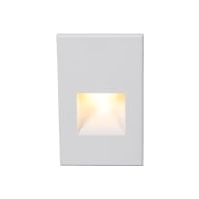 5" Tall Vertical LED Step and Wall Light with Amber Lens - 12 Volt