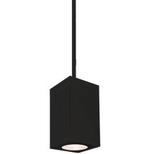 Cube Architectural 7" Tall LED Indoor/Outdoor Pendant with 33° Flood Beam Spread