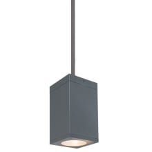 Cube Architectural 7" Tall LED Indoor/Outdoor Pendant with 33° Flood Beam Spread