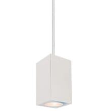 Cube Architectural 7" Tall LED Indoor/Outdoor Pendant with 25° Narrow Beam Spread