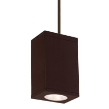 Cube Architectural 10" Tall LED Indoor/Outdoor Pendant with 30° Narrow Beam Spread