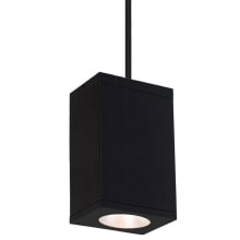 Cube Architectural 10" Tall LED Indoor/Outdoor Pendant with 19° Spot Beam Spread