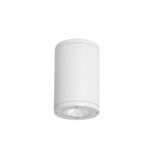 Tube Architectural 7" Tall LED Outdoor Flush Mount Ceiling Fixture - 33° Flood Beam Spread