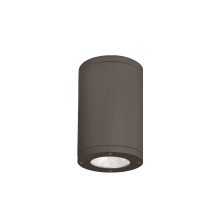 Tube Architectural 7" Tall LED Outdoor Flush Mount Ceiling Fixture - 25° Narrow Beam Spread