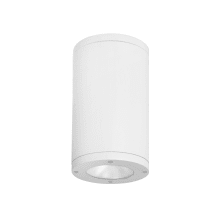 Tube Architectural 10" Tall LED Outdoor Flush Mount Ceiling Fixture - 30° Narrow Beam Spread