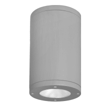 Tube Architectural 12" Tall LED Outdoor Flush Mount Ceiling Fixture - 40° Flood Beam Spread