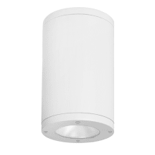 Tube Architectural 12" Tall LED Outdoor Flush Mount Ceiling Fixture - 14° Spot Beam Spread