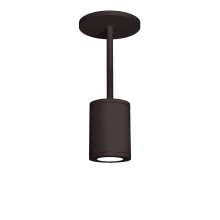 Tube Single Light 4-15/16" Wide Integrated LED Outdoor Mini Pendant with 33° Beam Spread