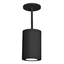 Tube Single Light 7-7/8" Wide Integrated LED Outdoor Mini Pendant with 28° Beam Spread