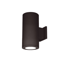 Tube Architectural 2 Light 13" Tall LED Outdoor Wall Sconce with 70° Flood Beam Spread and Light Directed One Side Each