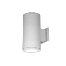 Tube Architectural 2 Light 13" Tall LED Outdoor Wall Sconce with 70° Flood Beam Spread and Light Directed Toward the Wall