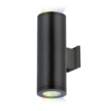 Tube Architectural ilumenight 2 Light 12-1/2" Tall Integrated LED Outdoor Wall Sconce with Flood Beam and App Controlled Color and Brightness