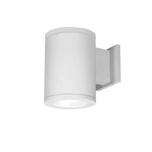 Tube Architectural Single Light 7" Tall LED Outdoor Wall Sconce with 70° Flood Beam Spread and Light Directed Away from the Wall