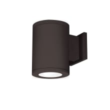 Tube Architectural Single Light 7" Tall LED Outdoor Wall Sconce with 70° Flood Beam Spread and Light Directed Toward the Wall