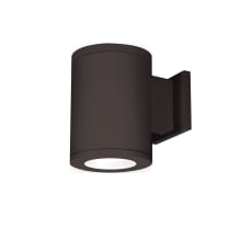 Tube Architectural Single Light 7" Tall LED Outdoor Wall Sconce with 70° Flood Beam Spread and Light Directed Away from the Wall
