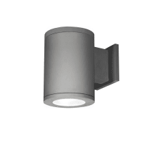 Tube Architectural Single Light 7" Tall LED Outdoor Wall Sconce with 70° Flood Beam Spread and Light Directed Away from the Wall