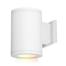 Tube Architectural ilumenight Single Light 7-1/8" Tall Integrated LED Outdoor Wall Sconce with Away From the Wall Light Direction and App Controlled Color and Brightness