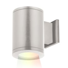 Tube Architectural ilumenight Single Light 7-1/8" Tall Integrated LED Outdoor Wall Sconce with Narrow Beam and App Controlled Color and Brightness