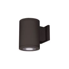 Tube Architectural 7" Tall LED Outdoor Wall Sconce with Ultra Narrow Beam and Towards the Wall Light Direction