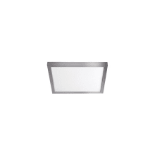 Square Single Light 7" Wide Integrated LED Flush Mount Square Ceiling Fixture