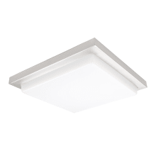 Metro 18" Wide LED Flush Mount Ceiling Fixture / Wall Light with Acrylic Diffuser