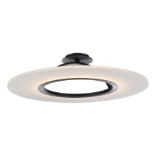 Elektron 28" Wide LED Semi-Flush Ceiling Fixture / Wall Sconce / Pendant