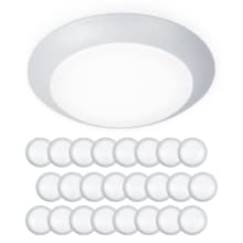 Pack of 24 Disc 7" Wide LED Flush Mount Indoor / Outdoor Ceiling Fixtures / Wall Lights