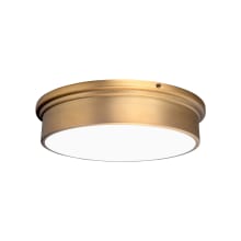 York 12" Wide LED Flush Mount Drum Ceiling Fixture / Wall Sconce