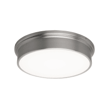 York 12" Wide LED Flush Mount Drum Ceiling Fixture / Wall Sconce