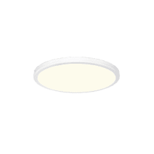 Geos 15" Wide Integrated LED Flush Mount Ceiling Fixture with a Frosted Acrylic Shade