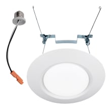I Can't Believe It's Not Recessed 8" Wide LED Flush Mount Ceiling Fixture / Wall Light with Recessed Retrofit Kit
