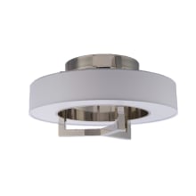 Madison 16" Wide Integrated LED Semi-Flush Drum Ceiling Fixture