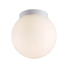 Niveous 9" Wide Integrated LED Outdoor Flush Mount Globe Ceiling Fixture