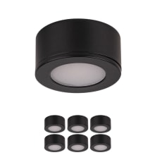 Mini Puck 6-Pack 1-3/8" Wide LED Under Cabinet Light