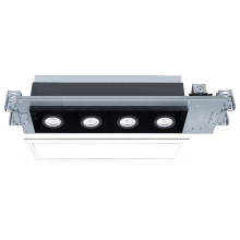 Silo Multiples 4 Light 22"" Wide LED Square Adjustable Trim with New Construction and Non-IC Rated Housing - 58 Watts