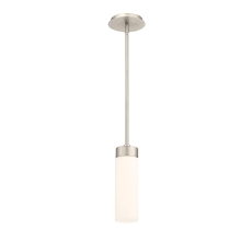 Elementum 4" Wide LED Mini Pendant with Etched Opal Glass Shade
