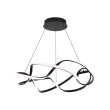 Interlace 28" Wide 3000K LED Abstract Pendant