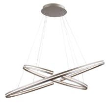 Orbit 2 Light 48" Wide LED Abstract Ring Chandelier