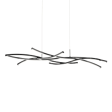 Divergence 9 Light 64" Wide LED Abstract Chandelier