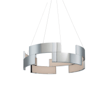 Trap 8 Light 20" Wide Integrated LED Ring Chandelier