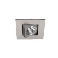 Oculux 2" LED Square Adjustable Recessed Trim with New Construction / Remodel Convertible Housing and Flood Beam Spread