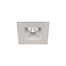 Oculux 2" LED Square Recessed Trim with New Construction / Remodel Convertible Housing and Flood Beam Spread