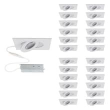 Pack of (24) Lotos 2" LED Square, Adjustable Canless Downlight - 3000K