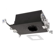 Volta 2" New Construction, Invisible Trim Housing for Square Trims - IC Rated, Airtight, Chicago Plenum, Emergency Battery Backup