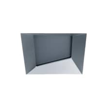 Oculux Architectural 3.5" Square Recessed Trim - Wall Wash, Trimless