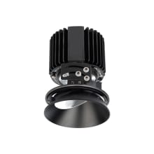 Volta 4.5" Round Adjustable Invisible Trim with LED Light Engine and 25 Degree Narrow Beam Spread