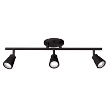 Solo 3 Light 24" Wide LED Fixed Rail Linear Ceiling Fixture