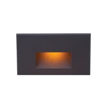 LEDme 5" Wide LED Step and Wall Light with Amber Lens - 277 Volt