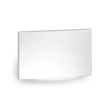 5" Wide Horizontal LED Step and Wall Light with Amber Lens - 277 Volt